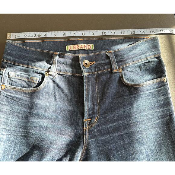 J Brand Dark Wash Slim Fit Mid Rise Hutton Boot Leg Jean Size 27 Style 819C012 - Picture 8 of 11